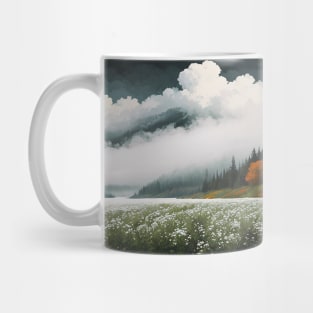 Gorgeous Meadow of White Flowers Mug